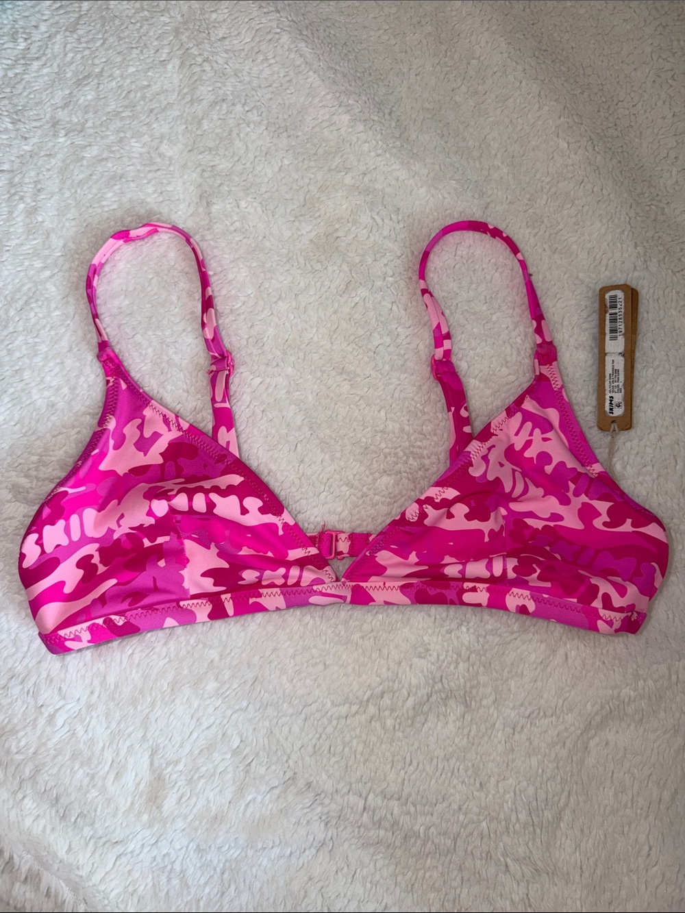 Skims Swim Pink Camp Top size L